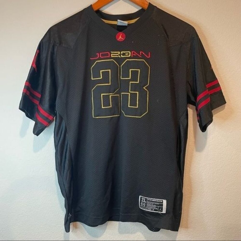 The Air Jordan Collection Vintage Black #23 Basketball Jersey